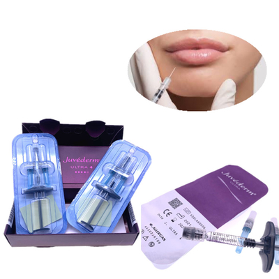 জুভেডার্ম ডার্মাল ফিলার 2x1ml সিরিঞ্জ নিডলস ক্রস লিঙ্কড জেল লিপ ইনজেকশন