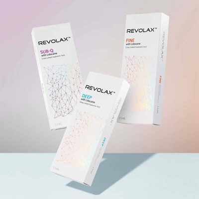 Revolax 1.1ml Hyaluronic অ্যাসিড ডার্মাল ফিলার ফাইন ডিপ সাবকিউ স্মুথিং এবং ফিলিং এর জন্য