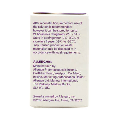 সৌন্দর্য সেলুন এবং ক্লিনিকের জন্য 100 আইইউ Btx ইনজেকশন