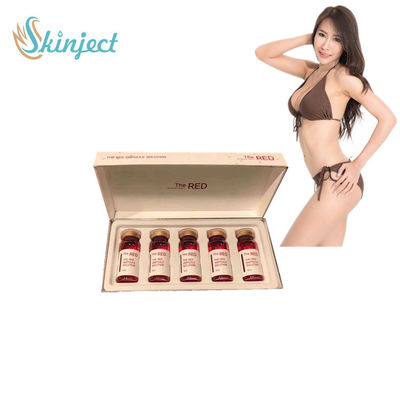 লাল Lipolytic সমাধান 5x10ml চর্বি হ্রাস ইনজেকশন
