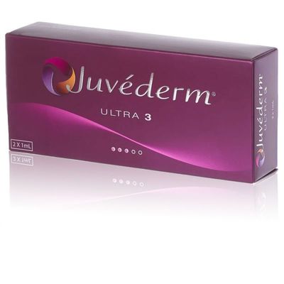 Juvederm Ultra3 2*1ml সিরিঞ্জ নিডল Hyaluronic অ্যাসিড ডার্মাল ফিলার ঠোঁটের জন্য ইনজেকশন ফিলার
