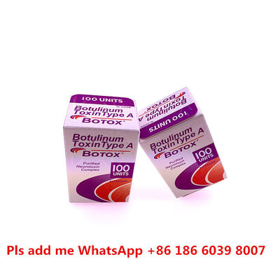 সৌন্দর্য পণ্যের জন্য অ্যালারগান ব্র্যান্ড বোটক্স বোটুলিনাম টক্সিন 100iu
