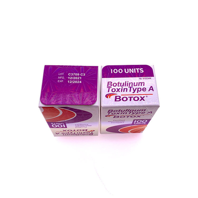 OEM বোটক্স 50 Iu 100 Iu অ্যালারগান বোটুলিনাম টক্সিন টাইপ এ অ্যান্টি রিঙ্কলস