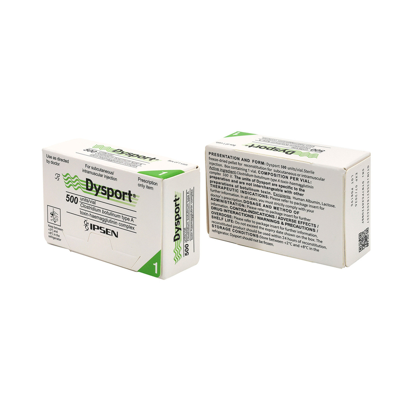 DYSPORT 500 ইউনিট মুখের লাইন জন্য Botulinum Toxin টাইপ A